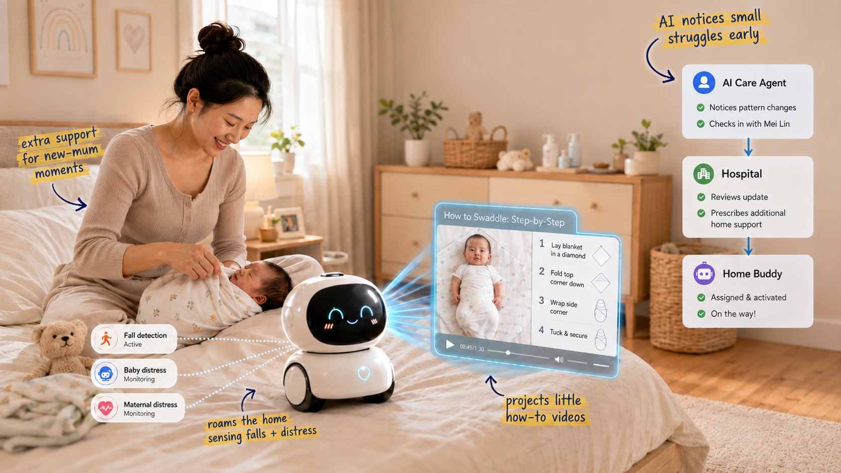 Future care vision: prescribed AI companions