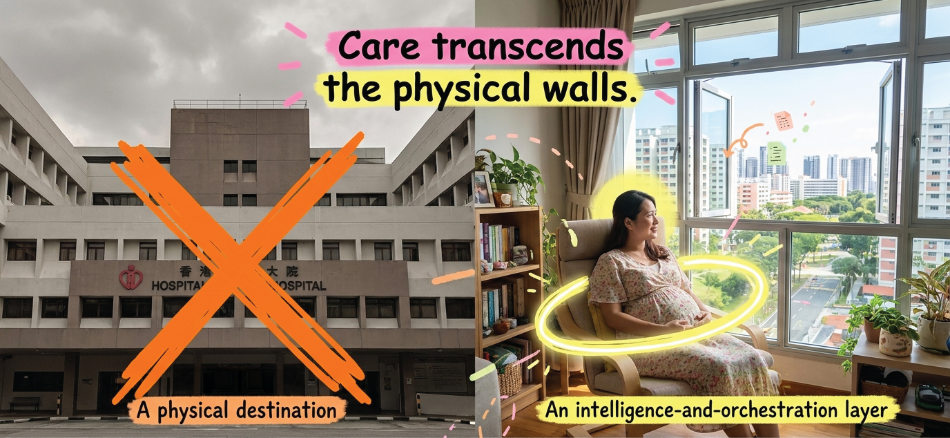 Hospital no longer as a physical destination