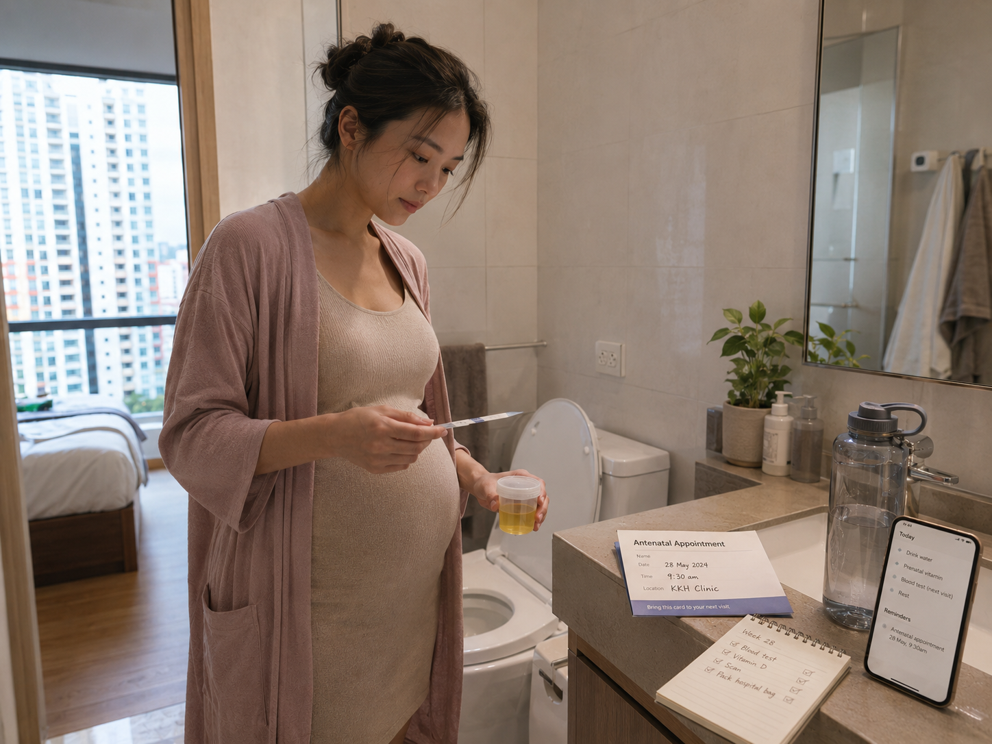 Current pregnancy urine test